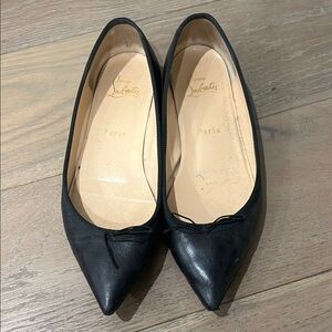 Christian Louboutin Black Point Toe Women's Flats